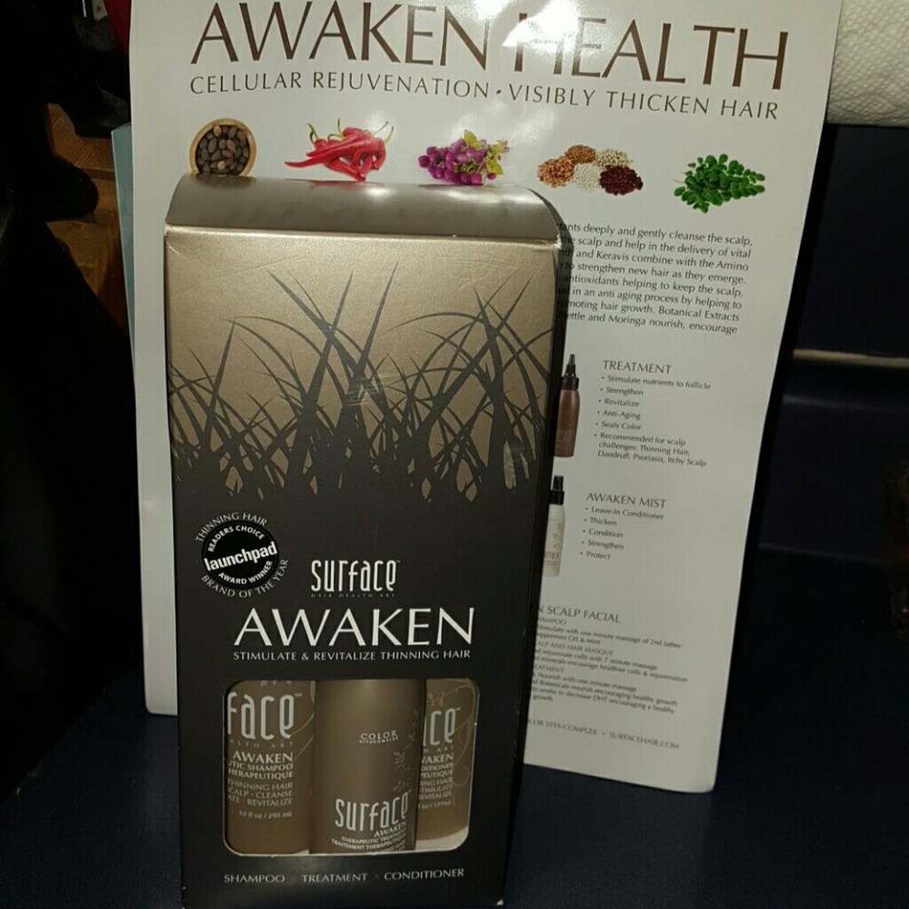 Surface Hair Awaken Box Set(unisex hair loss)Salon Professional product FIRM $